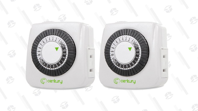 Century Mini Indoor 24-Hour Mechanical Outlet Timer, 2-Pack | $8 | Use promo code TIGMRQ73